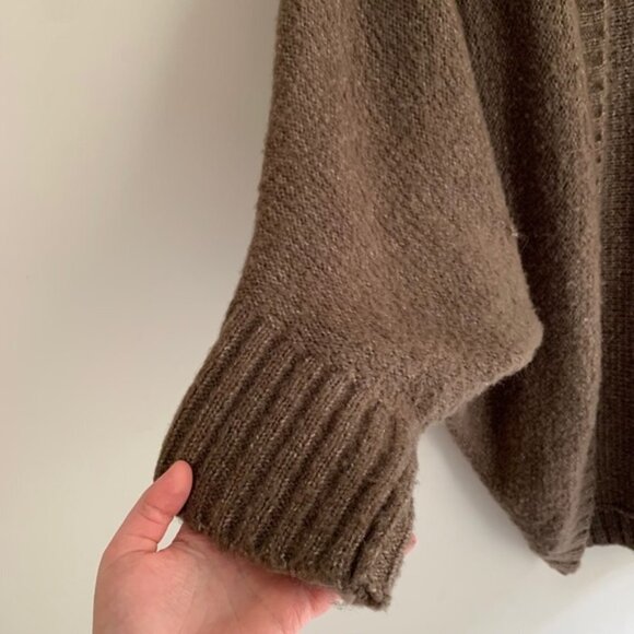 Olive & Oak Cardigan Sweater Wool Mohair Cocoon Dolman Sleeve Open front Knit - Picture 10 of 15